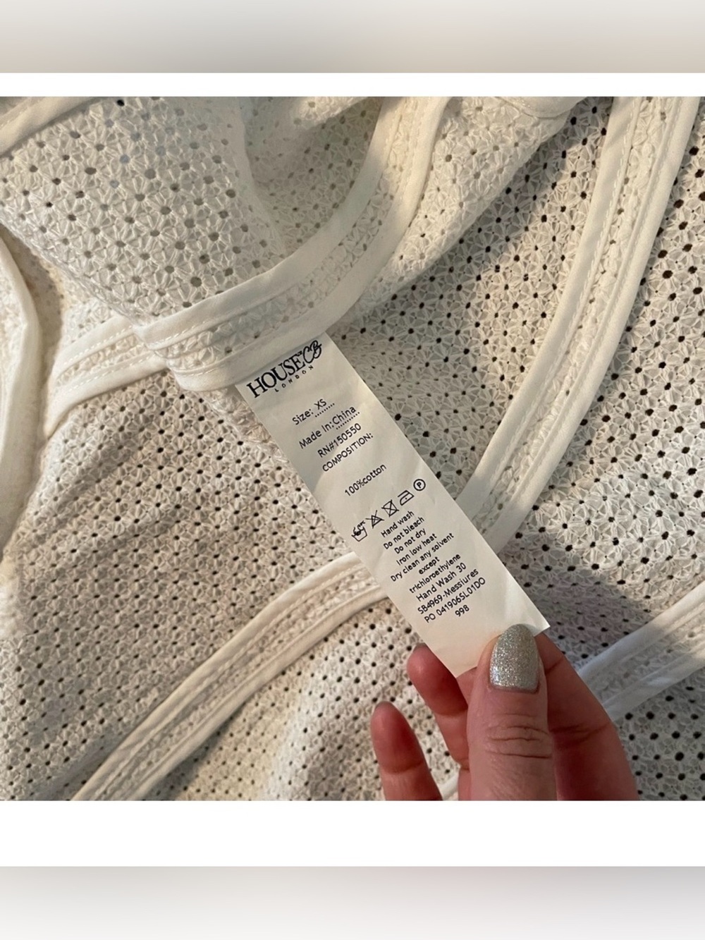 Sold Out House of CB Eyelet White Blazer XS Bridal Archive Linen - Picture 10 of 13